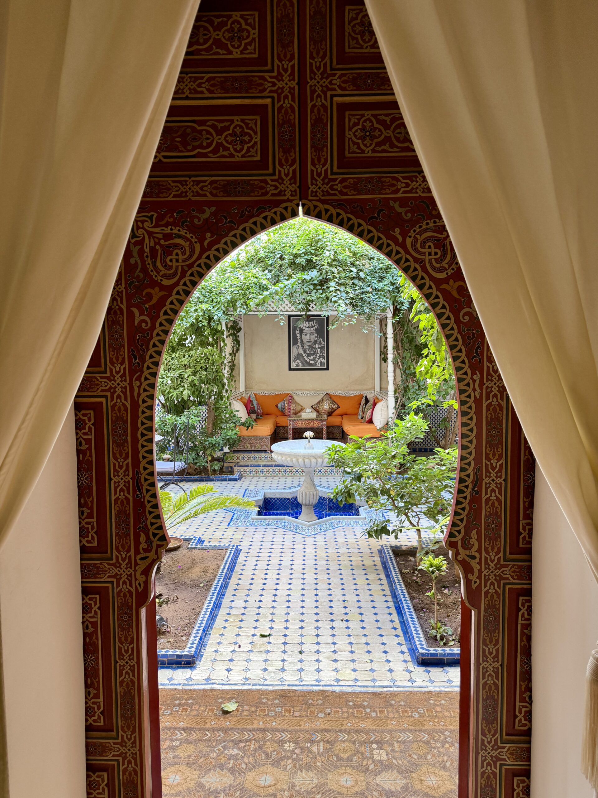 First Time in Marrakech: Chaos, Souks, & a Hidden Riad Riad Tahyra Courtyard
