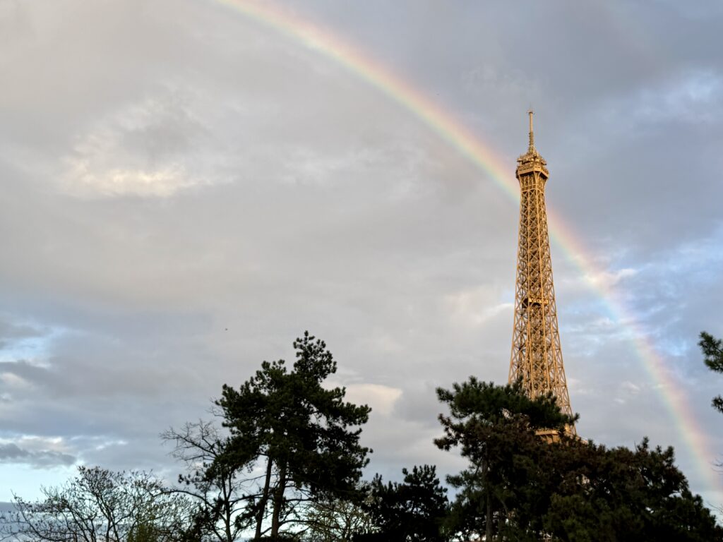 Rainbow over the Eiffel Tower