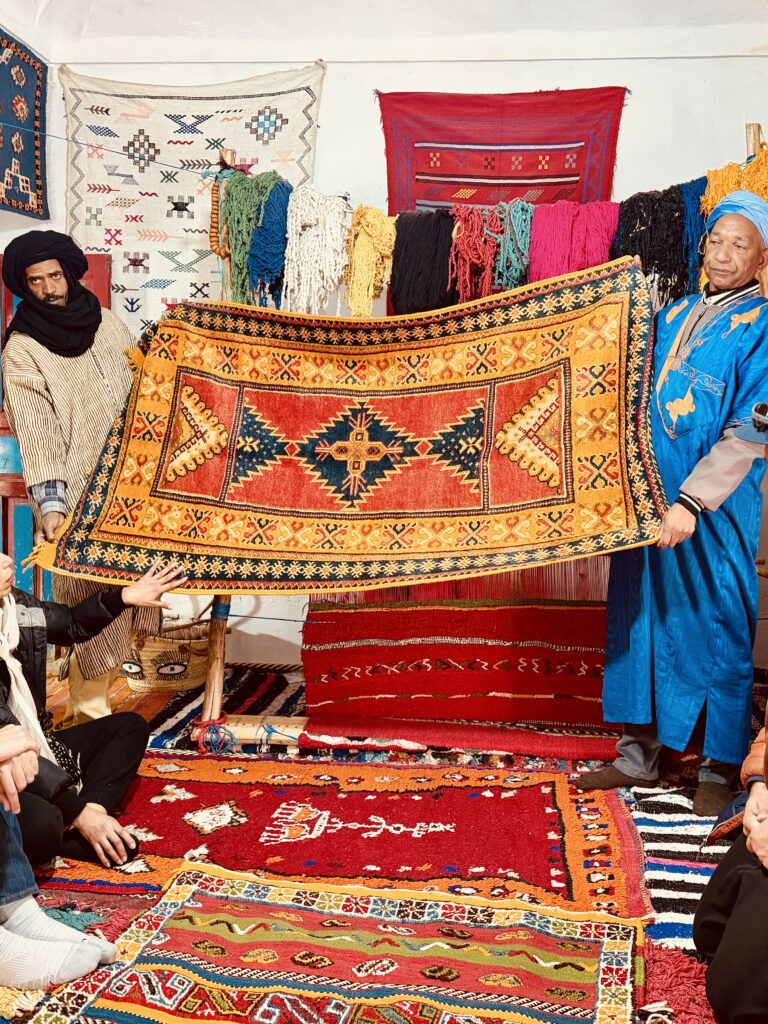 Sahara Camel Trek: Once-in-a-Lifetime Morocco Desert Experience Berber Carpet Presentation