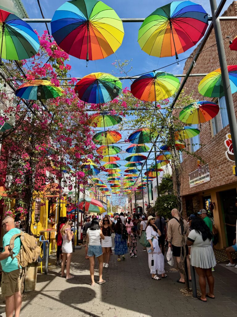 MSC World America Review: Why This Ship Exceeded My Expectations! Umbrella Street in Puerto Plata