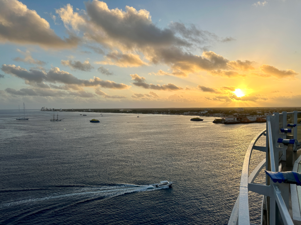 Are Cruises Worth It? Why They May Be the Perfect Vacation! Sunset from the Cruise Ship