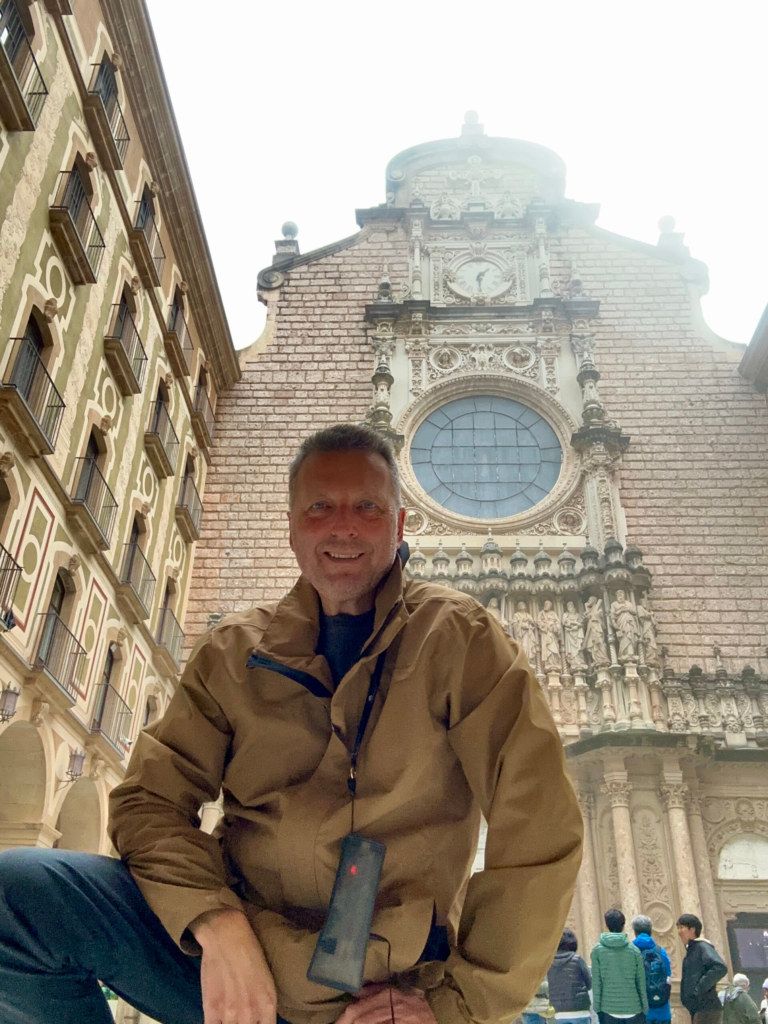 At the Square in Santa Maria de Montserrat